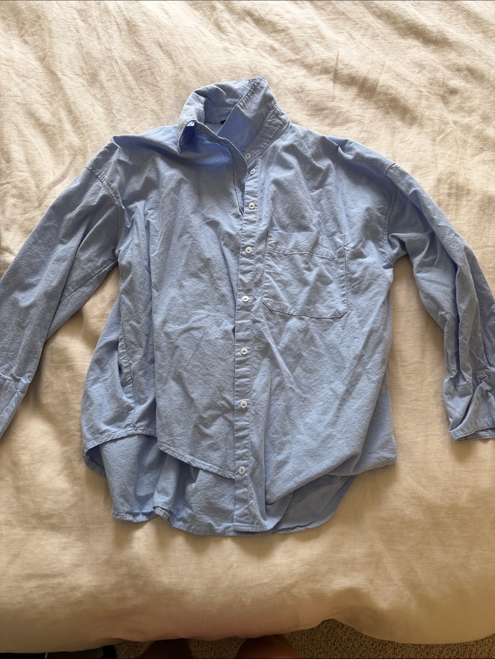 Zara Light Blue Women's Button-Down Shirt
